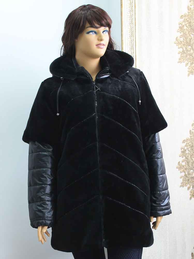 Куртка зимняя женская из искусственного меха большого размера. Магазин «Пышная Дама», Харьков.