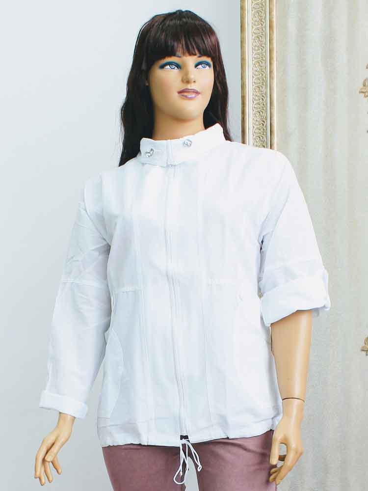 Куртка легкая женская летняя из жатой ткани большого размера. Магазин «Пышная Дама», Харьков.