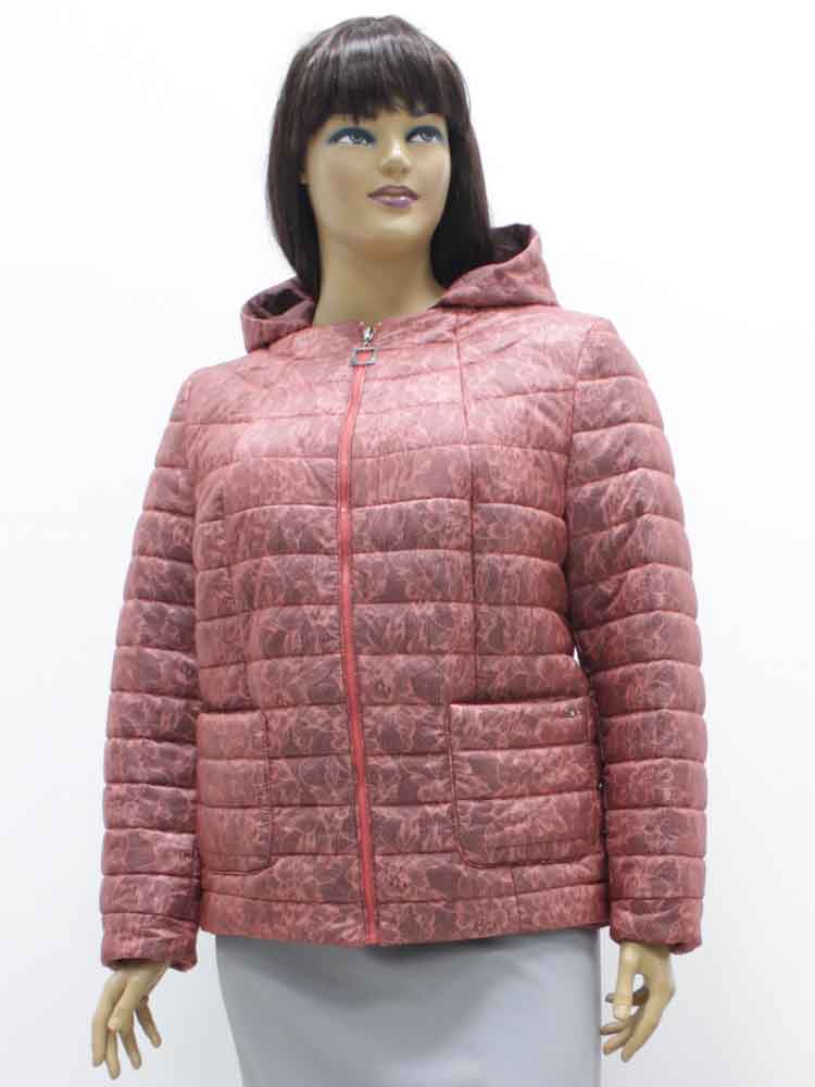 Куртка демисезонная женская с капюшоном большого размера, 2019. Магазин «Пышная Дама», Харьков.