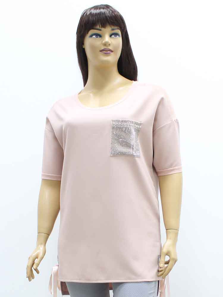 Блуза женская из штапеля с цветочным принтом большого размера. Магазин «Пышная Дама», Харьков.