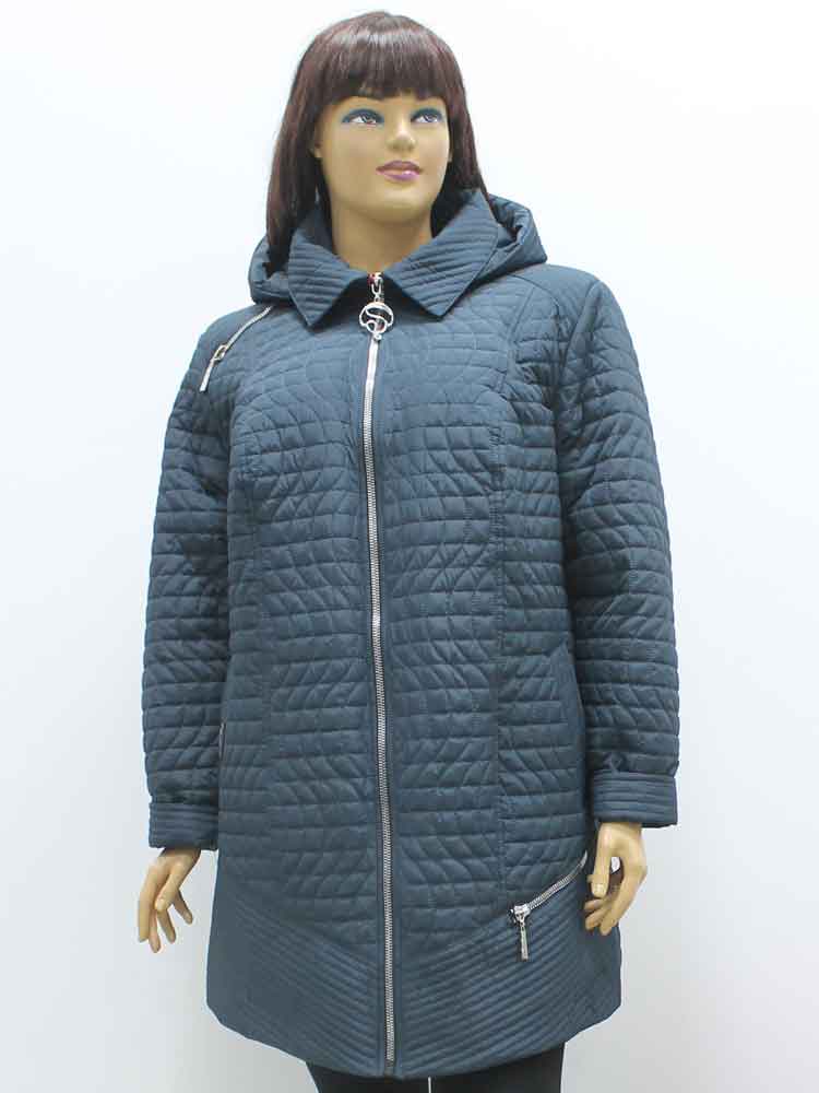 Куртка зимняя женская стеганая с капюшоном большого размера. Магазин «Пышная Дама», Харьков.