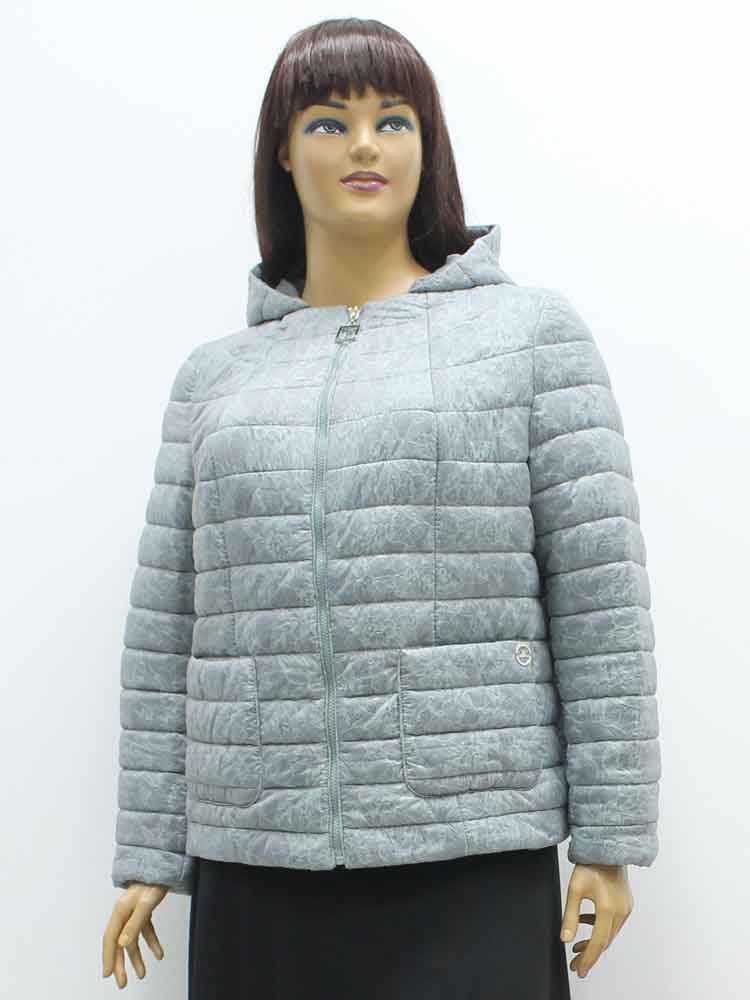 Куртка демисезонная женская с капюшоном большого размера, 2020. Магазин «Пышная Дама», Харьков.
