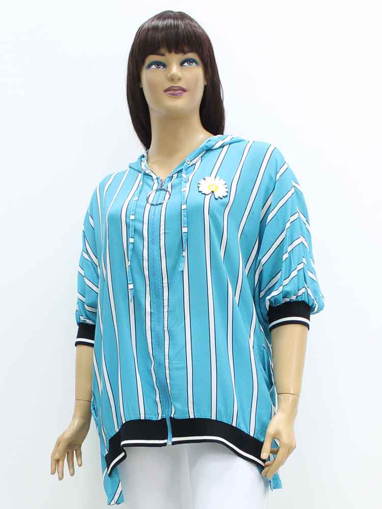 Блуза женская из штапеля большого размера, 2021. Магазин «Пышная Дама», Харьков.