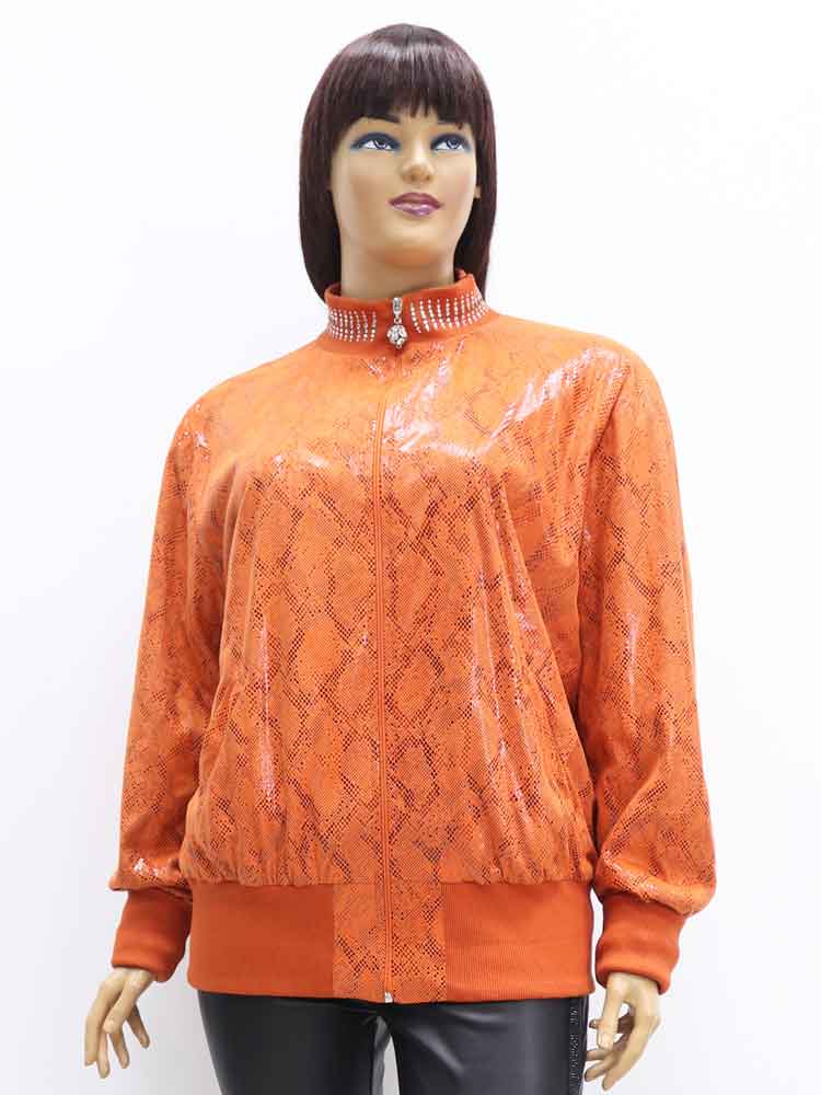 Куртка легкая женская на подкладке из флиса большого размера, 2022. Магазин «Пышная Дама», Харьков.
