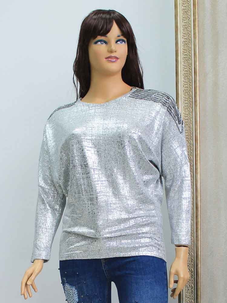 Блуза женская кашемировая с лазерным накатом большого размера. Магазин «Пышная Дама», Харьков.