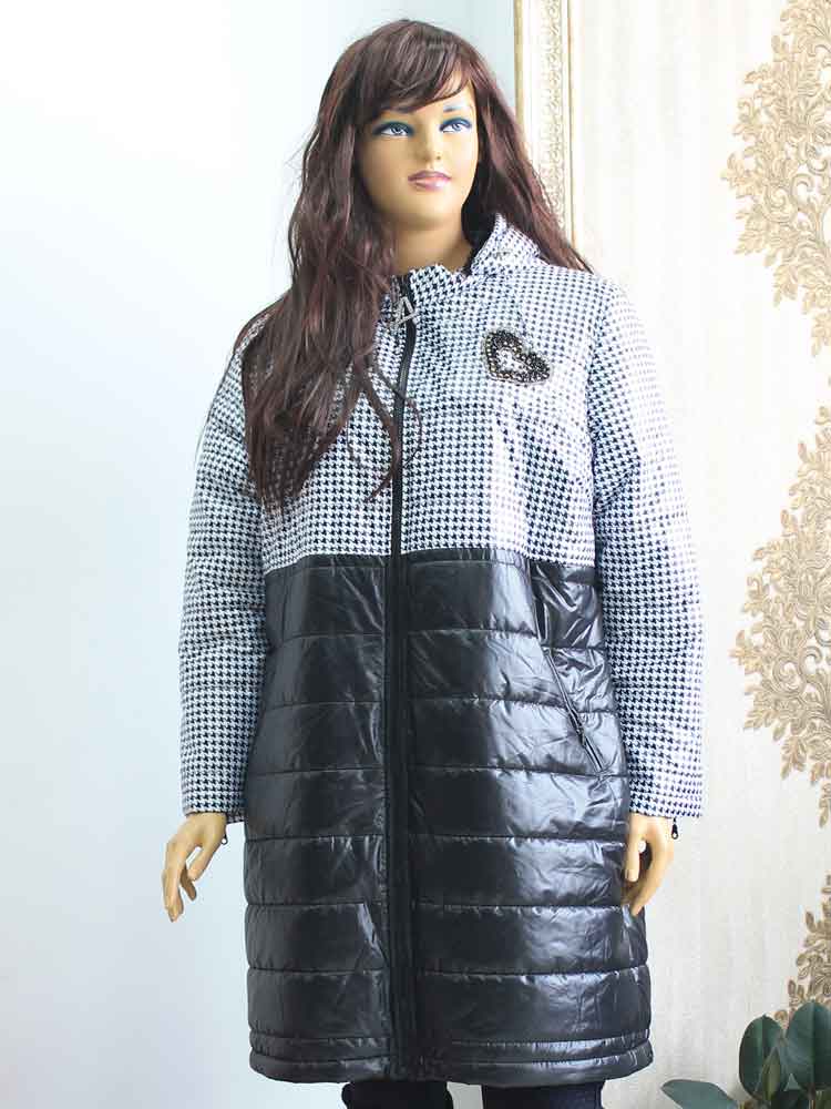 Пальто зимнее женское на подкладке из искусственного меха большого размера. Магазин «Пышная Дама», Харьков.