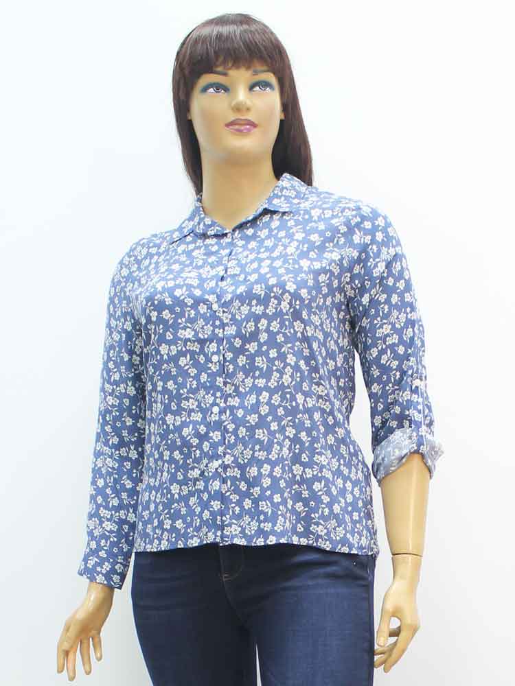 Сорочка (рубашка) женская из штапеля большого размера. Магазин «Пышная Дама», Харьков.