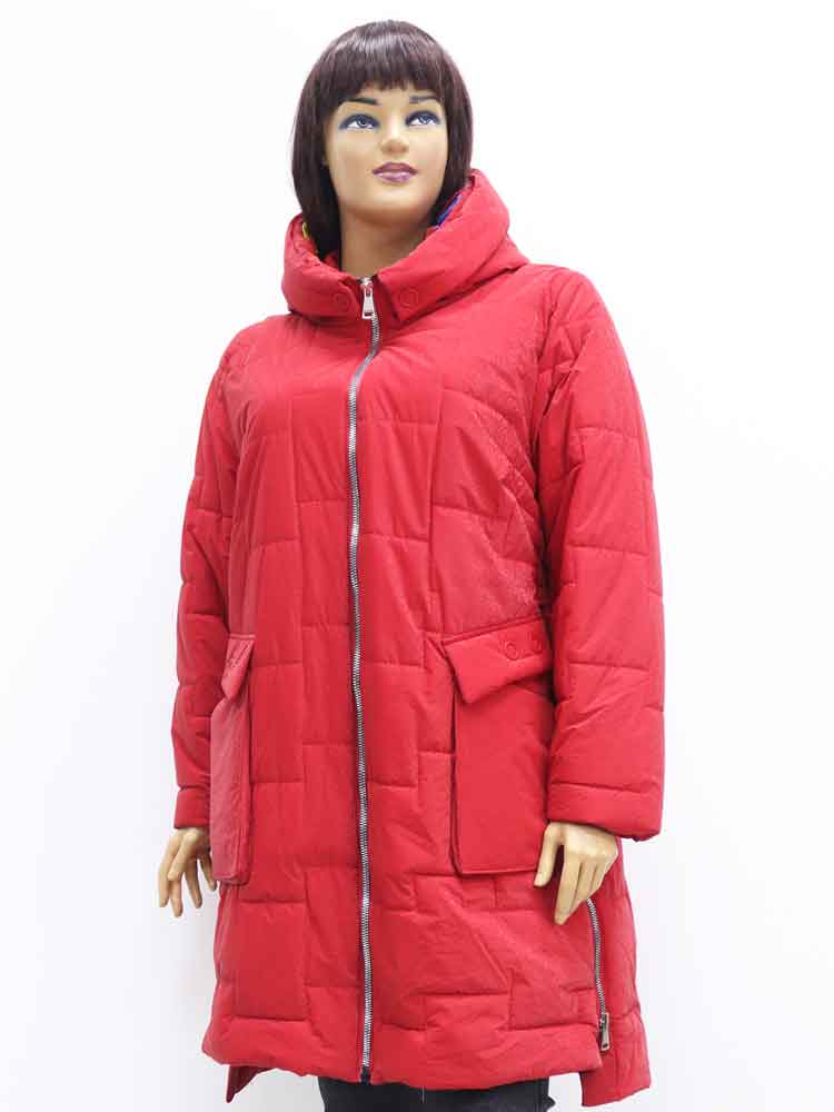 Куртка зимняя женская с капюшоном большого размера, 2021. Магазин «Пышная Дама», Харьков.