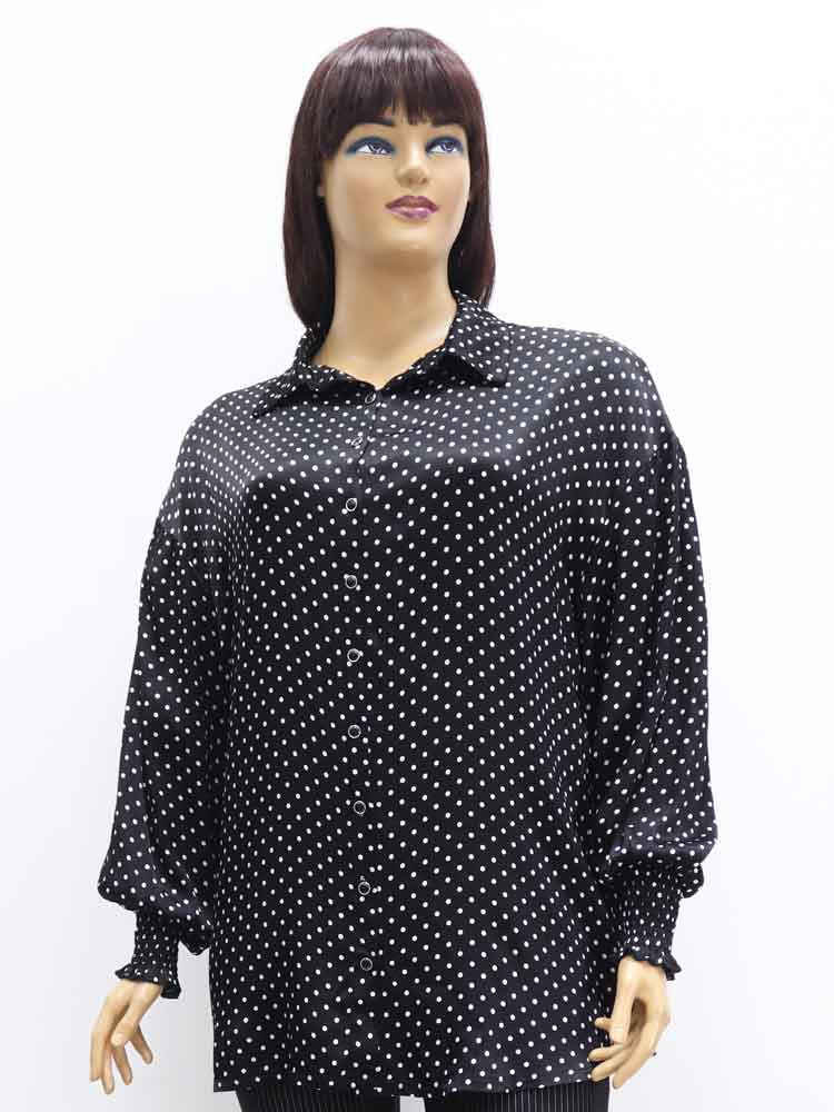 Сорочка (рубашка) женская из атласа большого размера, 2021. Магазин «Пышная Дама», Харьков.