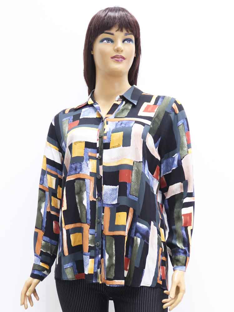 Сорочка (рубашка) женская большого размера, 2021. Магазин «Пышная Дама», Харьков.