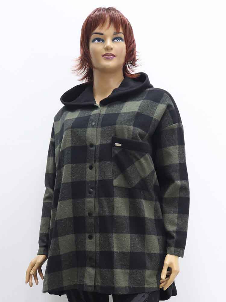 Сорочка (рубашка) женская комбинированная большого размера. Магазин «Пышная Дама», Харьков.