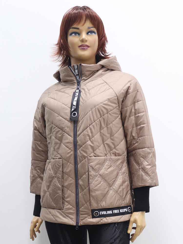 Куртка демисезонная женская с капюшоном большого размера, 2023. Магазин «Пышная Дама», Харьков.
