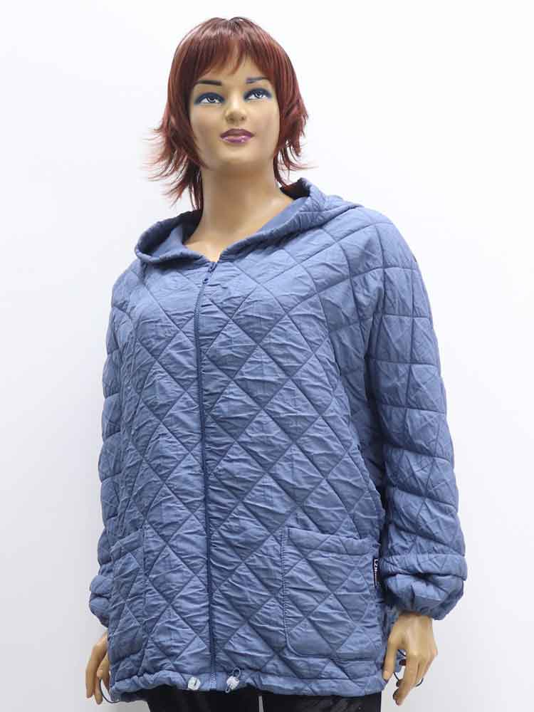 Куртка легкая (ветровка) женская с капюшоном большого размера. Магазин «Пышная Дама», Харьков.